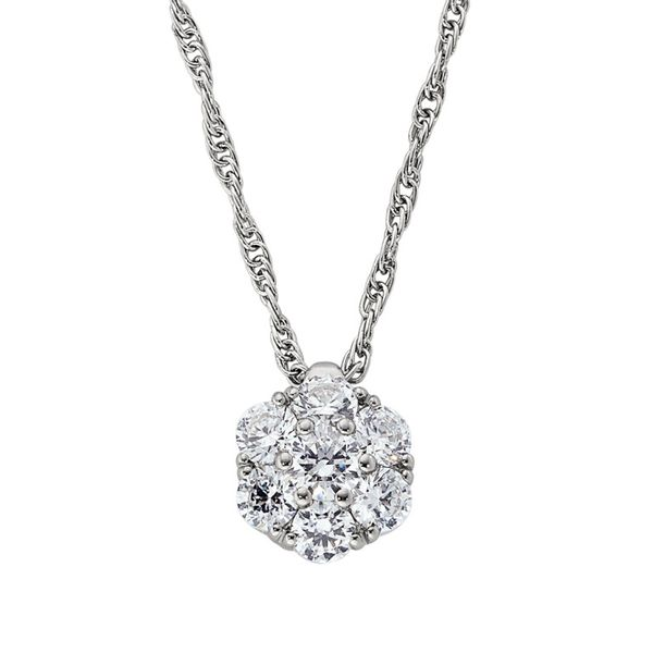 Diamond Cluster Pendant Hingham Jewelers Hingham, MA
