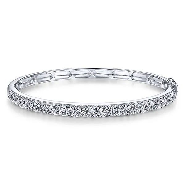 White gold and diamond hinged bangle Hingham Jewelers Hingham, MA