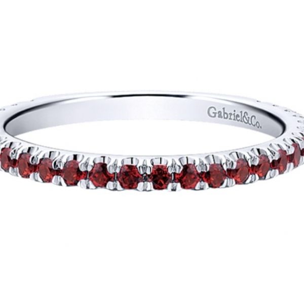 Garnet Stackable Ring (January) Hingham Jewelers Hingham, MA