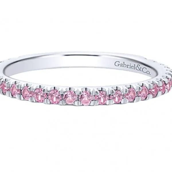 Pink Sapphire Stackable (October) Hingham Jewelers Hingham, MA