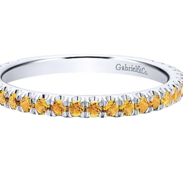 Citrine Stackable Ring (Novemeber) Hingham Jewelers Hingham, MA