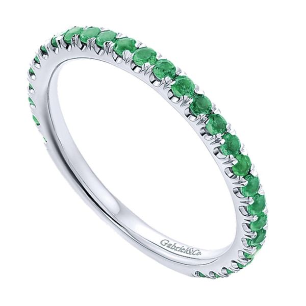 Emerald Stacklable Ring (May) Hingham Jewelers Hingham, MA