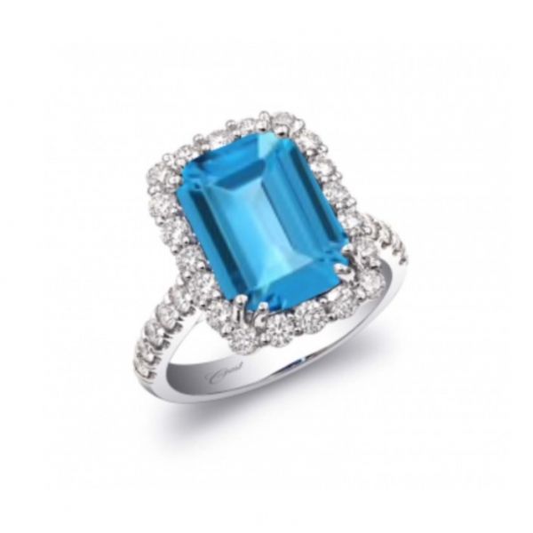 Blue Topaz Statement Ring Hingham Jewelers Hingham, MA