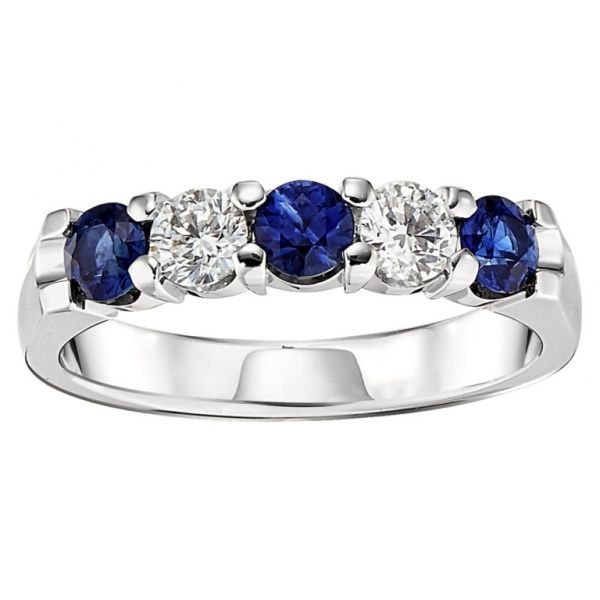 Diamond + Sapphire Ring Hingham Jewelers Hingham, MA