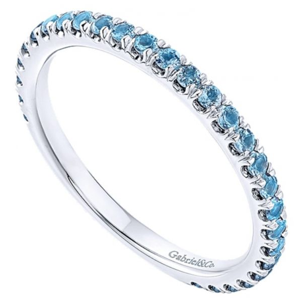 Sky Blue Topaz Stackable Ring (December) Hingham Jewelers Hingham, MA