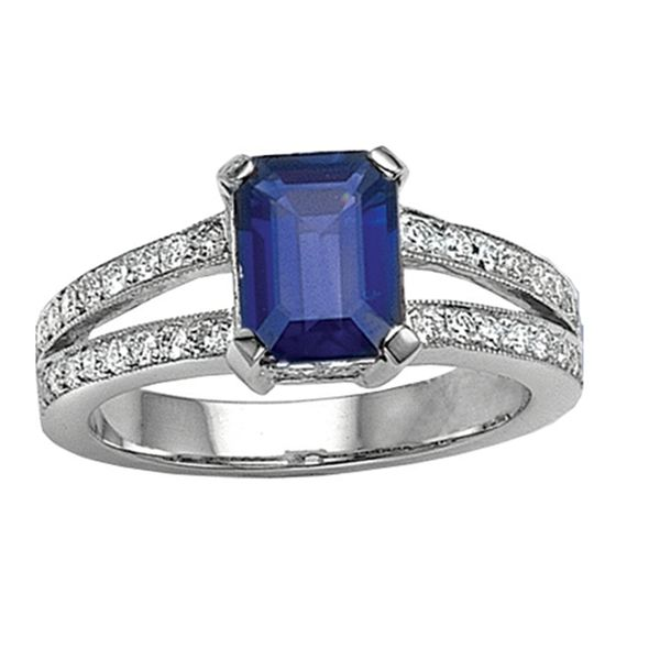 Sapphire and Diamond Ring Hingham Jewelers Hingham, MA