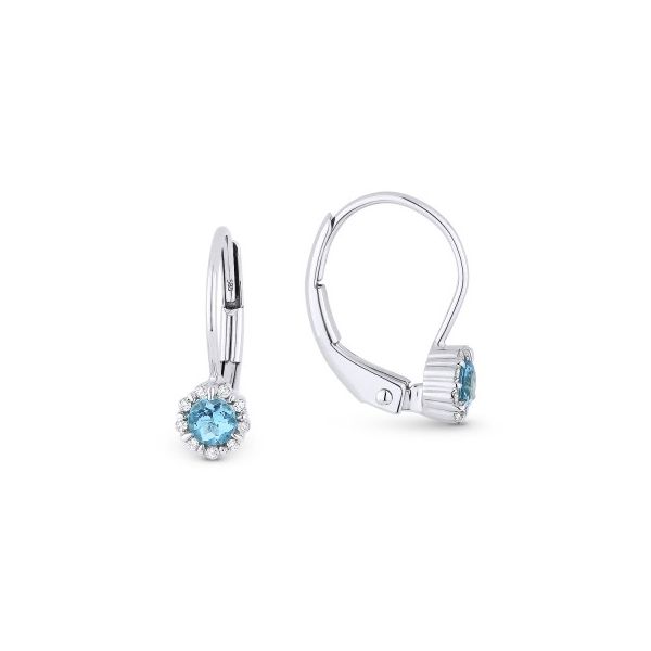 BlueTopaz & Diamond Earrings Hingham Jewelers Hingham, MA