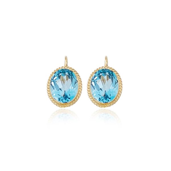 Blue Topaz Drop Earrings Hingham Jewelers Hingham, MA