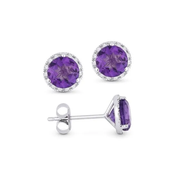 Amethyst Stud Earrings Hingham Jewelers Hingham, MA