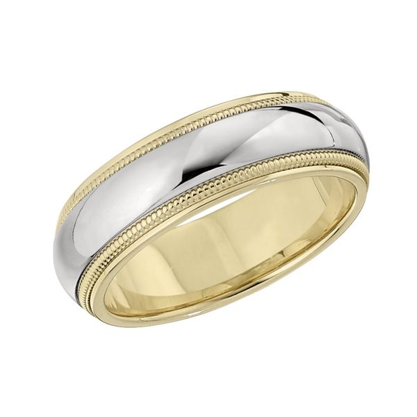 Two-Tone Wedding Band Hingham Jewelers Hingham, MA