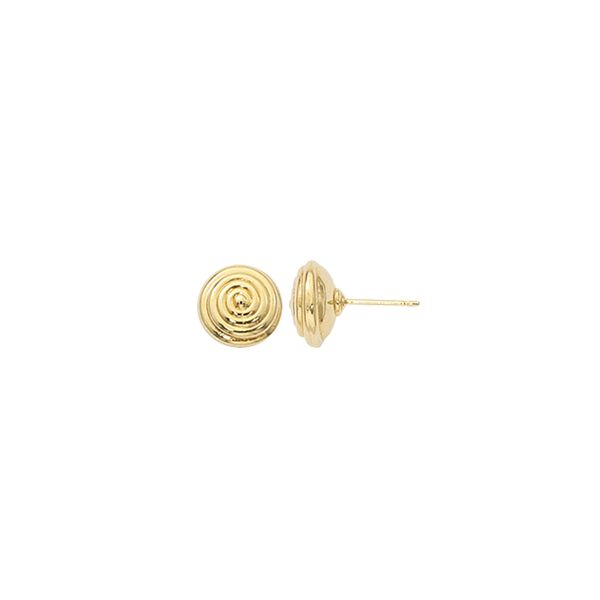 Gold Swirl Studs Hingham Jewelers Hingham, MA