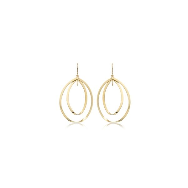 Gold Twist Drop Earrings Hingham Jewelers Hingham, MA