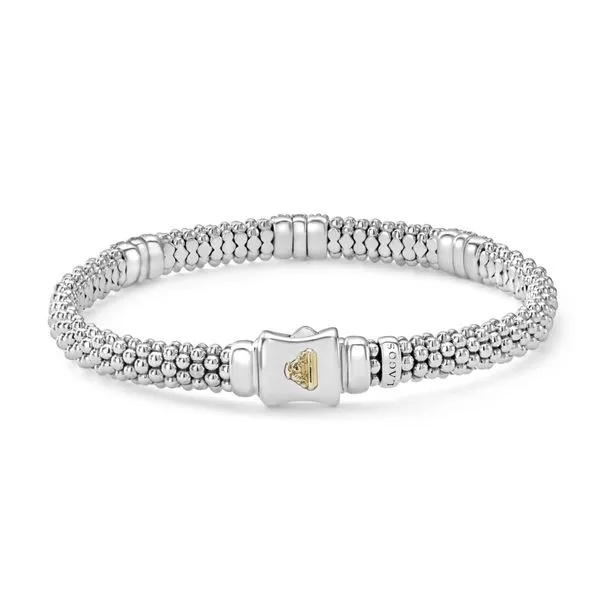 Caviar Lux Three Station Diamond Caviar Bracelet | 6mm Image 2 Hingham Jewelers Hingham, MA