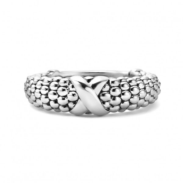 Beaded X Ring Hingham Jewelers Hingham, MA