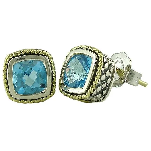 Blue Topaz Studs Hingham Jewelers Hingham, MA