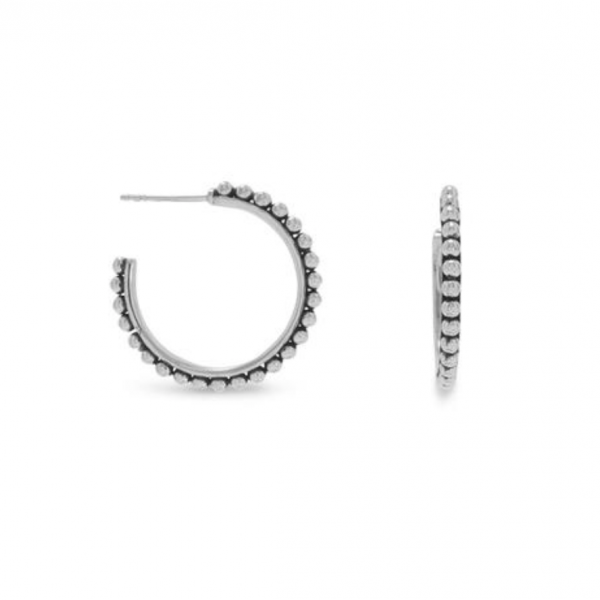 Beaded Hoop Earrings Hingham Jewelers Hingham, MA