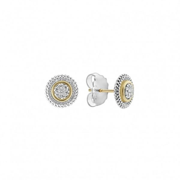 Signature Caviar Diamond Stud Earrings Hingham Jewelers Hingham, MA