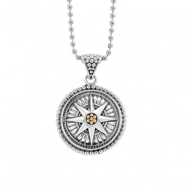 Signature Caviar Compass Necklace Hingham Jewelers Hingham, MA