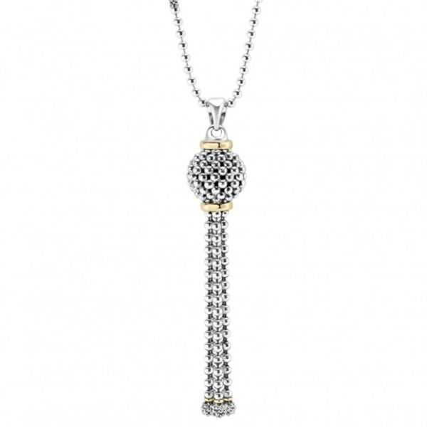 Caviar Tassel Pendant Necklace Hingham Jewelers Hingham, MA