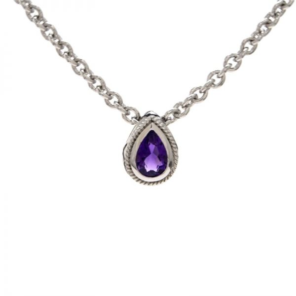 Sterling Silver Amethyst Necklace Hingham Jewelers Hingham, MA