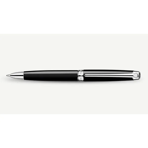 Caran d'Ache Leman Matte Black Rhodium Ballpoint Pen Hingham Jewelers Hingham, MA