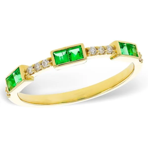 Emerald and Diamond Fashion Ring Hogan's Jewelers Gaylord, MI