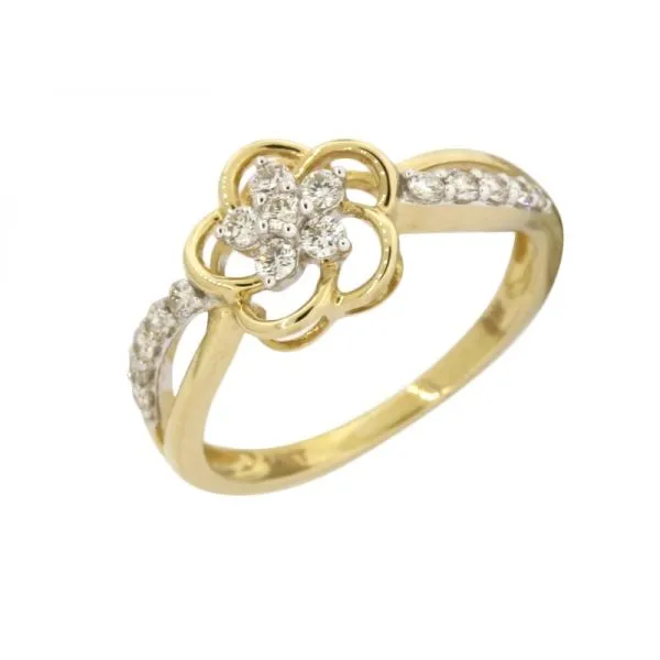 Diamond Flower Ring Holliday Jewelry Klamath Falls, OR