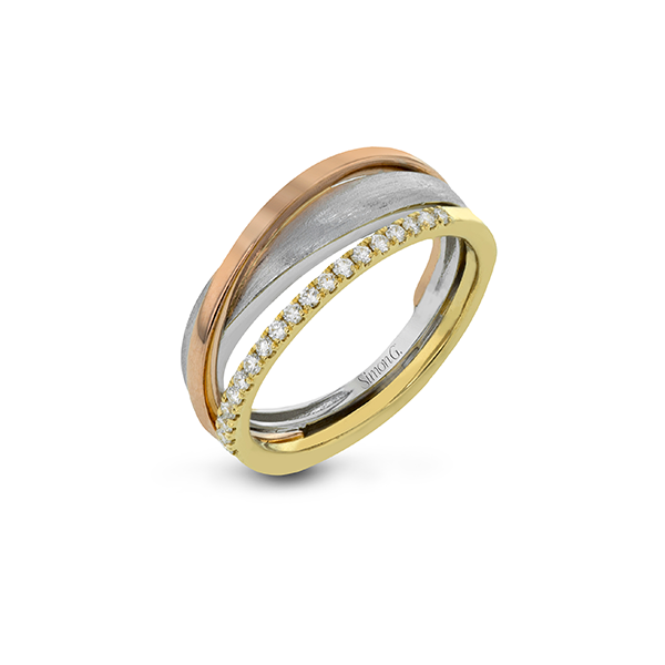 Simon G tri-tone diamond ring. Holliday Jewelry Klamath Falls, OR