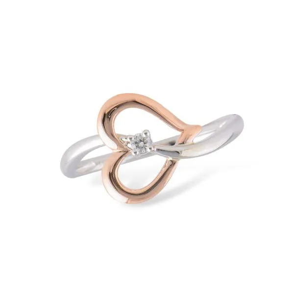 Allison Kaufman solitaire heart shaped ring. Holliday Jewelry Klamath Falls, OR