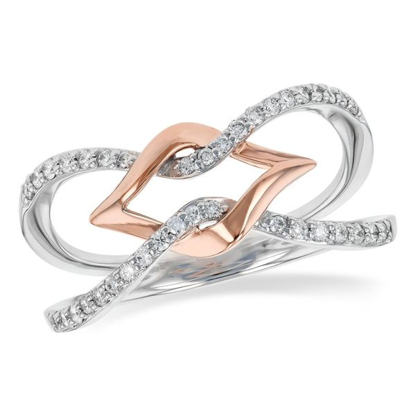 Allison Kaufman rose and white gold diamond ring. Holliday Jewelry Klamath Falls, OR