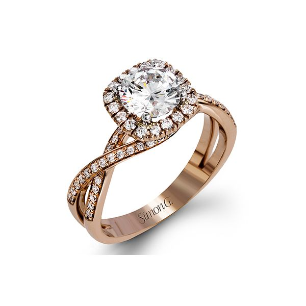 Simon G twist design diamond ring. *center not included. Holliday Jewelry Klamath Falls, OR