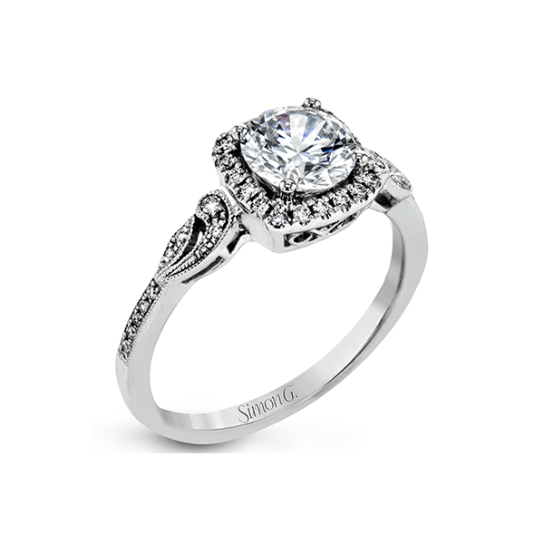 Simon G vintage style diamond ring. *center not included. Holliday Jewelry Klamath Falls, OR