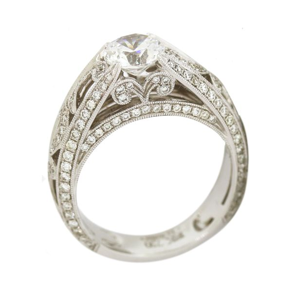 Nostalgic and Memorable Diamond Millgrain Engagement Ring * Center Stone Not Included Holliday Jewelry Klamath Falls, OR
