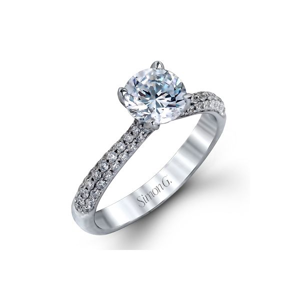 Simon G pave' diamond ring. *center not included. Holliday Jewelry Klamath Falls, OR