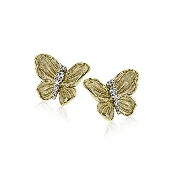 Simon G butterfly diamond earrings. Holliday Jewelry Klamath Falls, OR