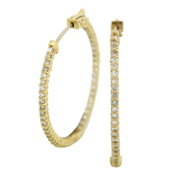 Inside Out Diamond Hoop Earrings Holliday Jewelry Klamath Falls, OR