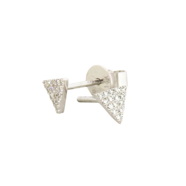 Triangle Pave Diamond Earrings Holliday Jewelry Klamath Falls, OR