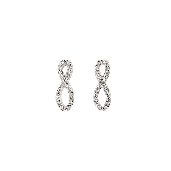 Infinity Drop Diamond Earrings Holliday Jewelry Klamath Falls, OR