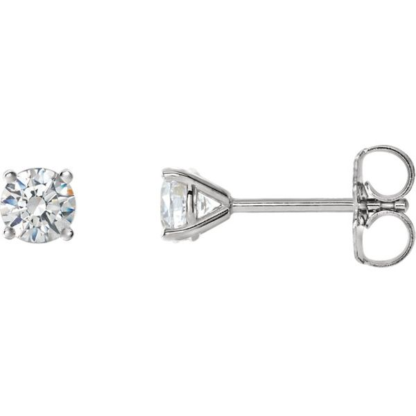 Solitaire Diamond Earrings Holliday Jewelry Klamath Falls, OR