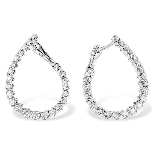 Allison Kaufman stunning hoop style diamond earrings. Holliday Jewelry Klamath Falls, OR