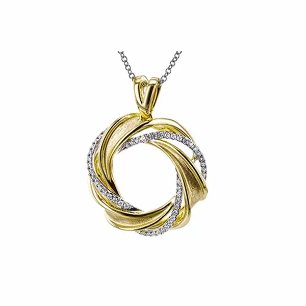 Simon G diamond circle pendant. Holliday Jewelry Klamath Falls, OR