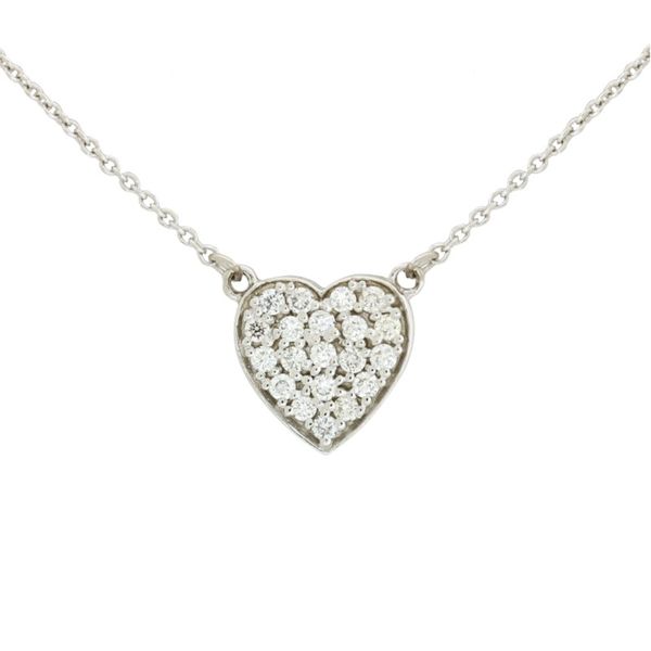 Pave Heart Pendant Holliday Jewelry Klamath Falls, OR