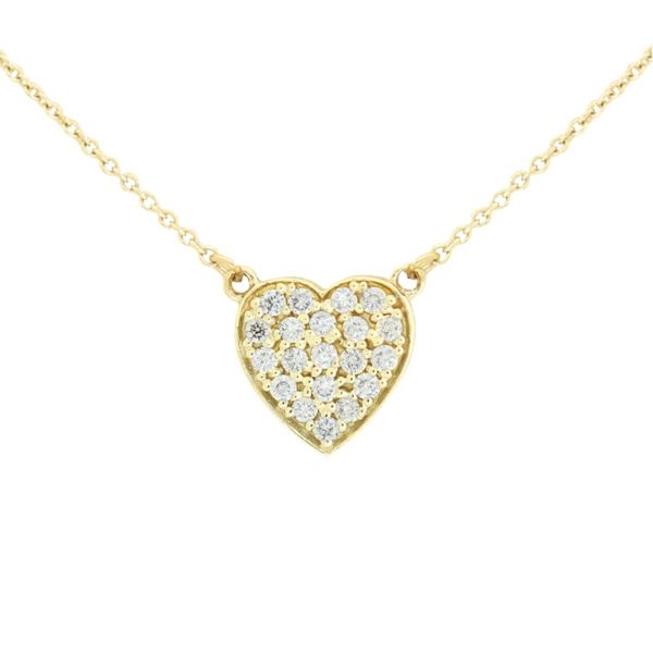 Pave Diamond Heart Pendant Holliday Jewelry Klamath Falls, OR