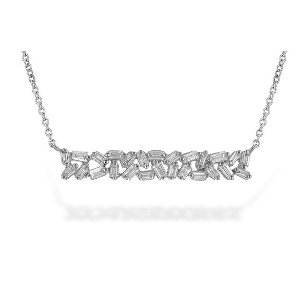 Baguette Diamond Bar Necklace Holliday Jewelry Klamath Falls, OR