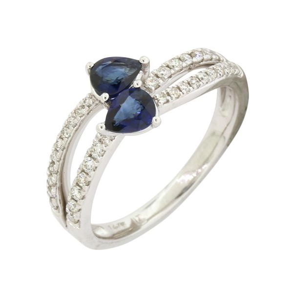 Spectacular blue sapphire and diamond ring. Holliday Jewelry Klamath Falls, OR