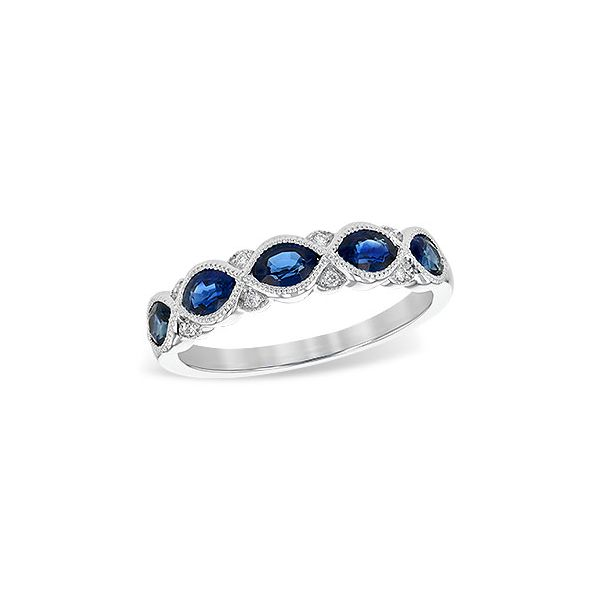 Allison Kaufman sapphire and diamond ring. Holliday Jewelry Klamath Falls, OR