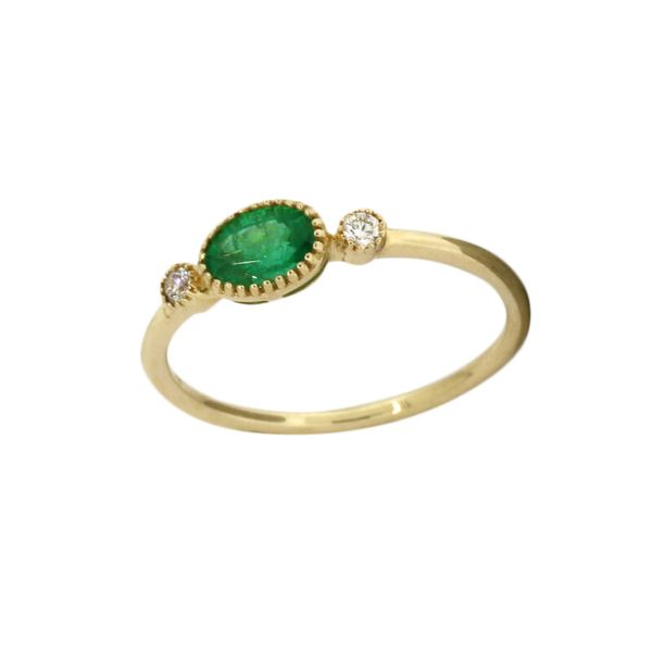 Mastini emerald and diamond ring. Holliday Jewelry Klamath Falls, OR