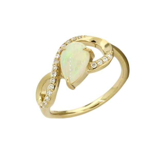 Beautiful opal and diamond ring. Holliday Jewelry Klamath Falls, OR