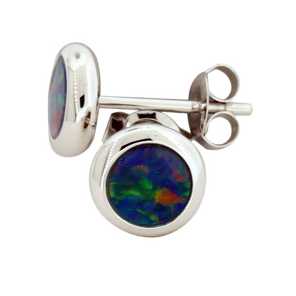 Australian Opal Doublet Earrings Holliday Jewelry Klamath Falls, OR