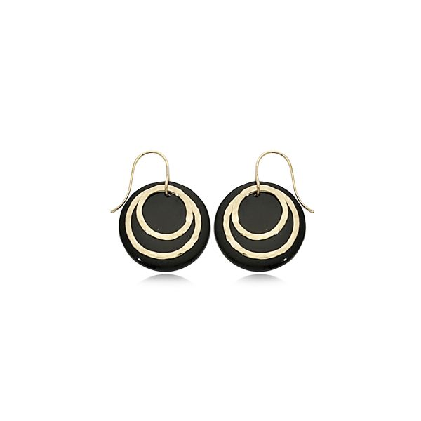14 karat yellow gold and onyx earrings Holliday Jewelry Klamath Falls, OR
